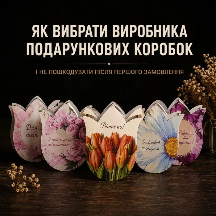 Як вибрати виробника подарункових коробок і не пошкодувати після першого замовлення
