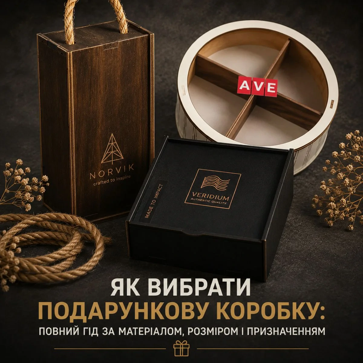 Як вибрати подарункову коробку: повний гід за матеріалом, розміром і призначенням