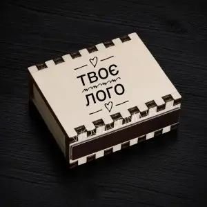 Сірники дерев'яні на магніті без дизайну, 5х4х2 см 