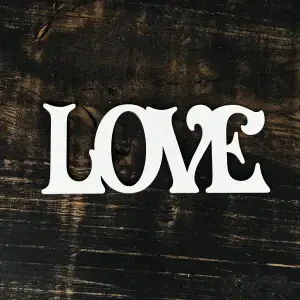 Топпер "Love" 15см