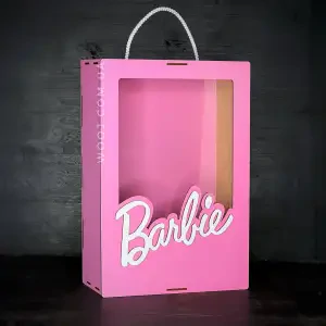Бокс прямокутний рожевий "Barbie" 20х30х10 см