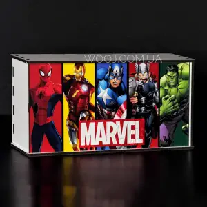 Бокс-пенал з дизайном "Marvel", біла 34х18х8 см
