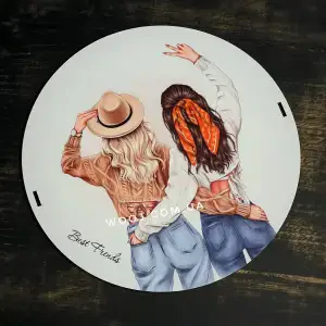 Кришка для круглого боксу "Best friends", 21 см