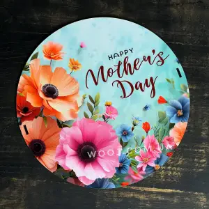 Кришка для круглого боксу "Happy mother`s day", 15 см