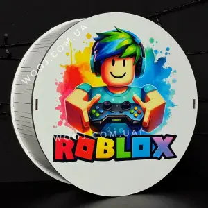 Подарункова кругла коробка "Roblox", 21х21х8 см