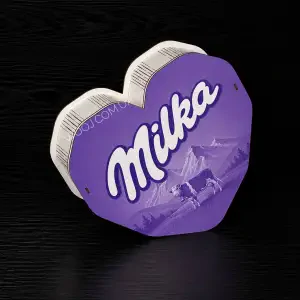 Бокс серце з дизайном "Мілка" 20х18х7 см