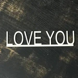 Топпер "Love You" білий, 15см