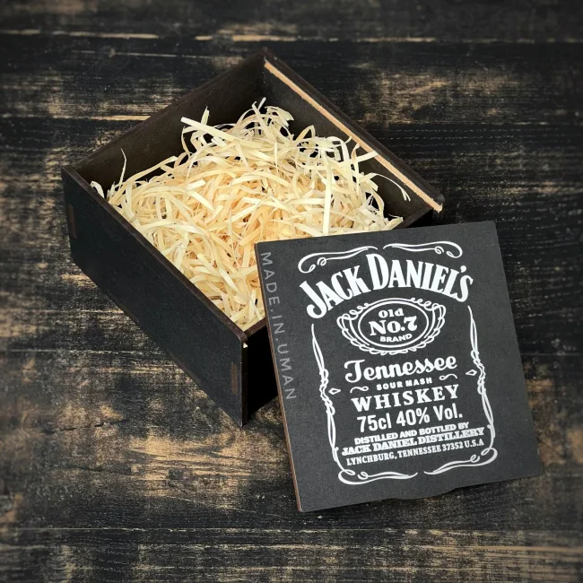 Пенал чорний "JackDaniel`s" 15х15х7 см
