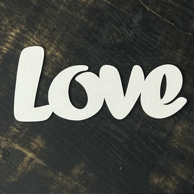 Топпер "Love" білий, 15см