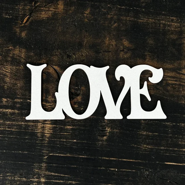 Топпер "Love" 15см