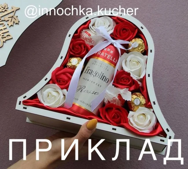 Бокс "Дзвіночок" блакитний з прозорою кришкою, 26х29х9 см-1