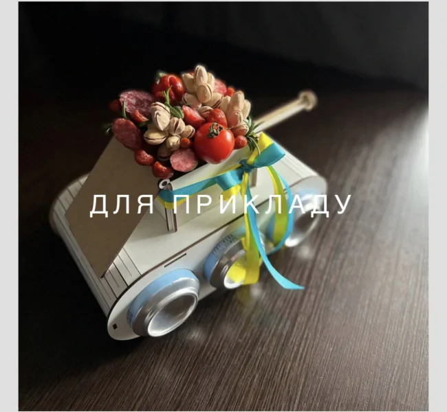 Бокс "Танк" камуфляж 27х13х15 см-1