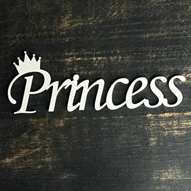 Топпер "Princess" білий, 15см
