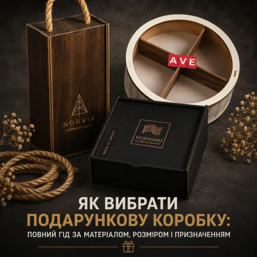Як вибрати подарункову коробку: повний гід за матеріалом, розміром і призначенням