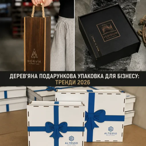 Дерев’яна подарункова упаковка для бізнесу: тренди 2026